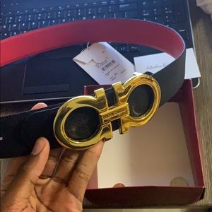 Salvatore Ferragamo Reversible Black/Red